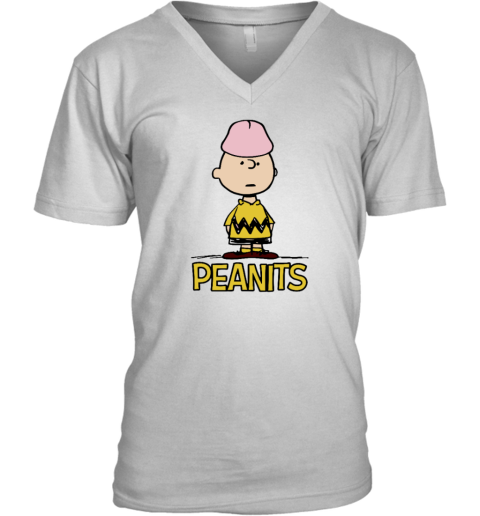 Charlie Brown Peanuts Penis Peanits V Neck T Shirt