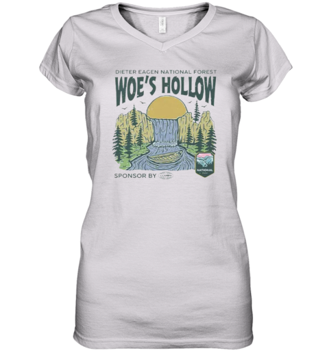 Dieter Eagan National Forest Woe039S Hollow Women039S V Neck T Shirt