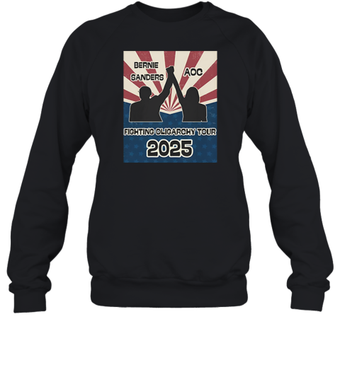 Bernie Sanders Aoc Fighting Oligarchy Tour Sweatshirt