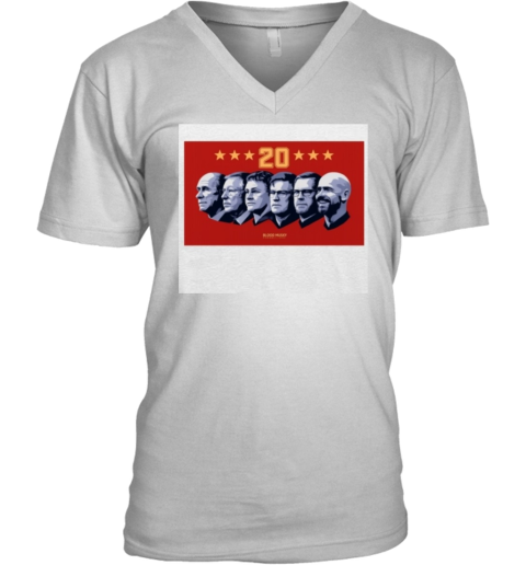Blood Husky The Gaffers 20 V Neck T Shirt