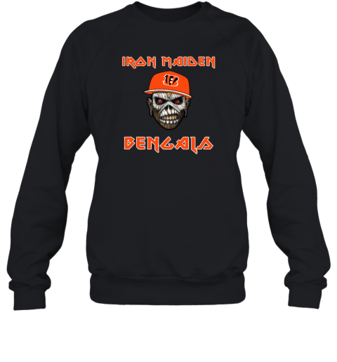 Cincinnati Bengals Iron Maiden Rock Band Music Sweatshirt