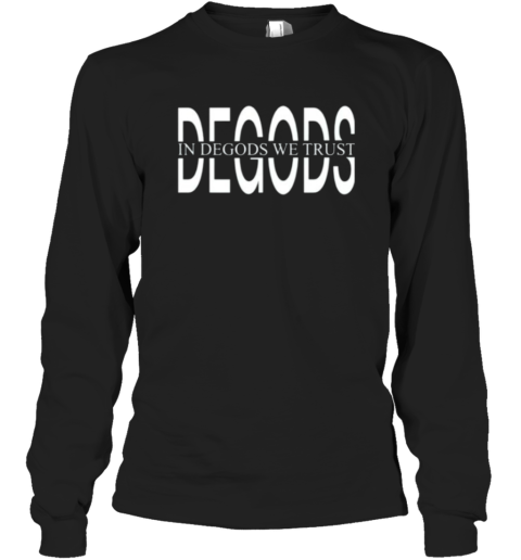 Degods Monotone Logo Long Sleeve T Shirt