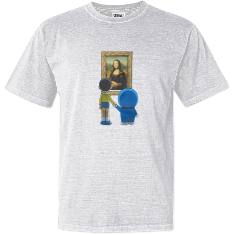 Doraemon Meets The Louvre Dyed Heavyweight T Shirt