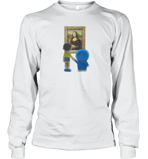 Doraemon Meets The Louvre Long Sleeve T Shirt