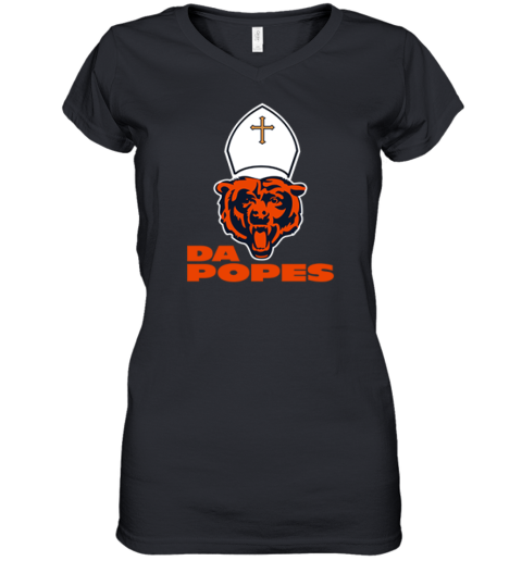 Chicago Bears Da Popes Women039S V Neck T Shirt