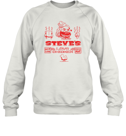 A Minecraft Movie Steve039S Lava Chicken Restaurant Logo Sweatshirt