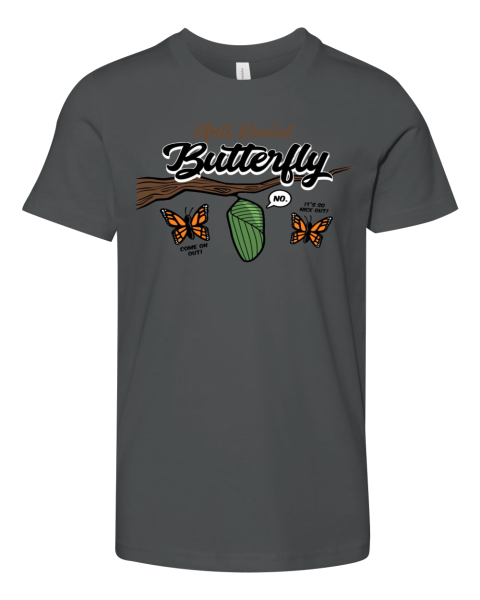 Anti Social Butterfly Premium Youth T Shirt