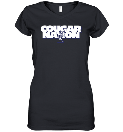 Cougar Nation Byu Women039S V Neck T Shirt