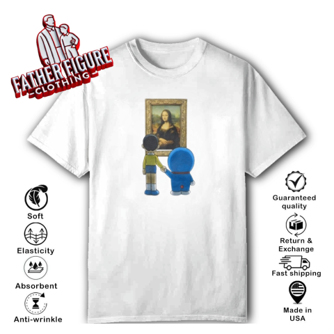 Doraemon Meets The Louvre T Shirt