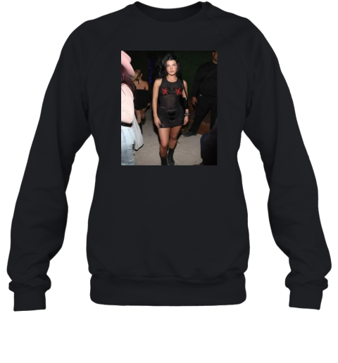 Charli D039Amelio Black Mesh Sweatshirt