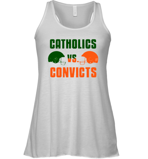 Catholics Vs Convicts Racerback Tank