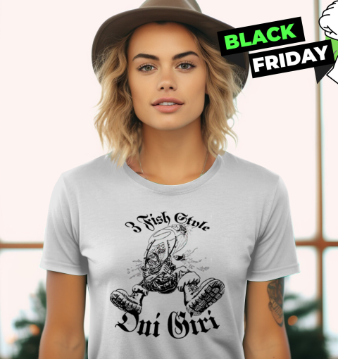 3 Fish Style Oni Giri Women039S T Shirt
